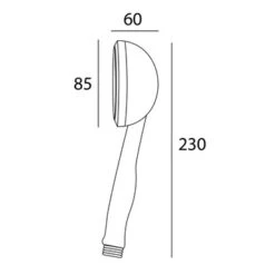 Tiger Handdouche Splash Palermo Ø8,5 Cm 3 Standen -InterieurKunst Verkoopwinkel 123 12478