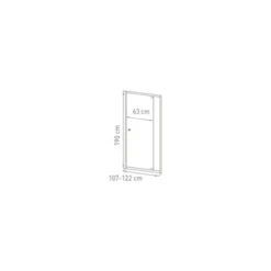 Van Marcke Gordon Uitschuifbare Draaideur 107-122x190 -InterieurKunst Verkoopwinkel 123 12599