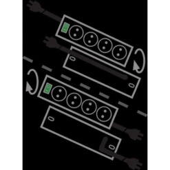 Brennenstuhl Stekkerdoos 10-voudig Zilver 2 Meter -InterieurKunst Verkoopwinkel 123 1278