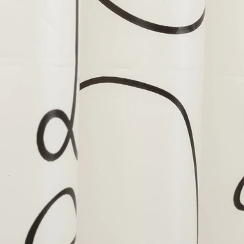 Sealskin Douchegordijn Mind 180x200cm Zwart/wit 4 Sealskin Douchegordijn Mind 180x200cm Zwart/wit - Afbeelding 4