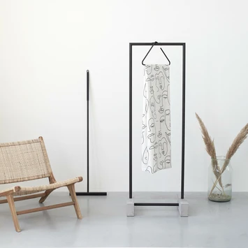 Sealskin Douchegordijn Mind 180x200cm Zwart/wit 7 Sealskin Douchegordijn Mind 180x200cm Zwart/wit - Afbeelding 7