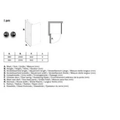 Sealskin Swingdeur Voor Douchewand I AM 200x90 Cm Chroom 11 Sealskin Swingdeur Voor Douchewand I AM 200x90 Cm Chroom -InterieurKunst Verkoopwinkel 123 12860