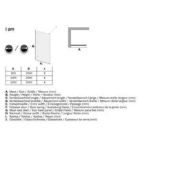 Sealskin Inloopdouche A3 I AM 200x120cm Chroom -InterieurKunst Verkoopwinkel 123 12866