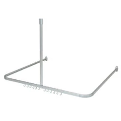 Sealskin Douchegordijnstang Easy Roll Aluminium 90x90 Cm -InterieurKunst Verkoopwinkel 123 12885