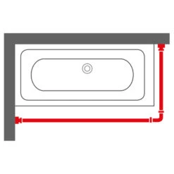 Sealskin Douchegordijnstang Easy Roll Aluminium 90x90 Cm -InterieurKunst Verkoopwinkel 123 12895