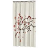 Sealskin Douchegordijn Blossom Rood 180x200 Cm