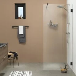 Sealskin Inloopdouche I AM A3 88x200 Cm Zwart