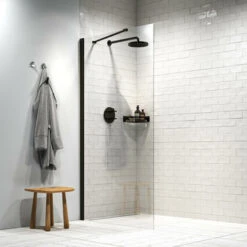 Sealskin Inloopdouche Type A3 Hooked 75x200 Cm Matzwart