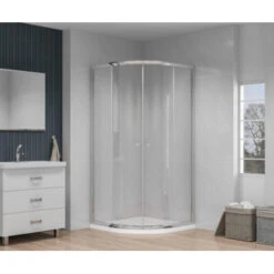 Atlantic Douchecabine Cedar Kwartrond 90x90x195 Cm -InterieurKunst Verkoopwinkel 123 13168