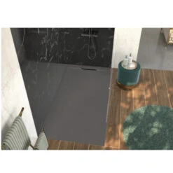 Allibert Douchebak Luna 180x90 Cm Gun Metal 3 Allibert Douchebak Luna 180x90 Cm Gun Metal -InterieurKunst Verkoopwinkel 123 13332