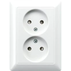 Jung AS500 Inbouw Dubbel Stopcontact Wit