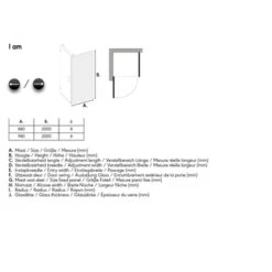 Sealskin Douchecabine Met Swingdeur I AM 100x200 Cm Chroom -InterieurKunst Verkoopwinkel 123 13529