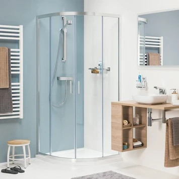 Sealskin Douchecabine Met Schuifdeur Compact Kwartrond 195x90 Cm Chroom 1 Sealskin Douchecabine Met Schuifdeur Compact Kwartrond 195x90 Cm Chroom