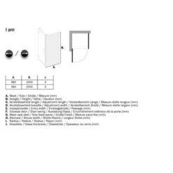 Sealskin Douchewand Voor Swingdeur I AM 200x100 Cm RVS -InterieurKunst Verkoopwinkel 123 13852