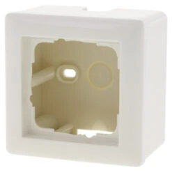 Gira ST55 Opbouwraam 1-voudig Wit -InterieurKunst Verkoopwinkel 123 1399