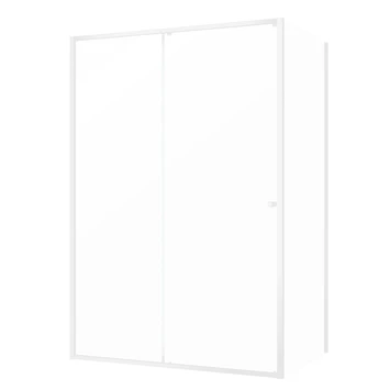 Sealskin Contour Schuifdeur Met Zijwand 140x90x200 Cm, 6 Mm Helder Veiligheidsglas Met Antikalklaag Mat Wit 4 Sealskin Contour Schuifdeur Met Zijwand 140x90x200 Cm, 6 Mm Helder Veiligheidsglas Met Antikalklaag Mat Wit - Afbeelding 4