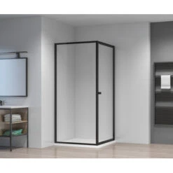 Atlantic Roan Douchewand En -deur 90x90x190cm Zwart -InterieurKunst Verkoopwinkel 123 14235