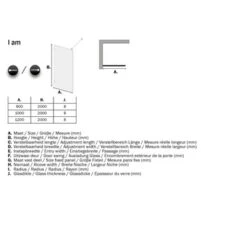 Sealskin Inloopdouche A3 I AM 200x90 Cm RVS -InterieurKunst Verkoopwinkel 123 14299