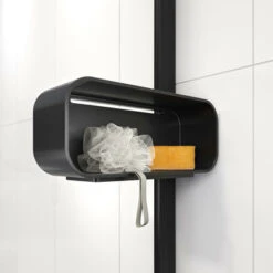 Sealskin Inc. Inloopdouche Type A1 100x30x200 Cm Met Douchemand, 8 Mm Helder Veiligheidsglas Met Antikalklaag Mat Zwart -InterieurKunst Verkoopwinkel 123 14339