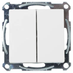 Schneider Electric Schneider Merten System-M Wissel/ Wisselschakelaar Actief Wit