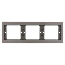 Berker K5 Afdekraam 3-voudig RVS