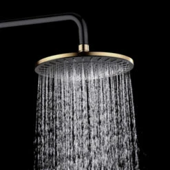 Tiger Regendoucheset Akcent Zwart Messing -InterieurKunst Verkoopwinkel 123 14558