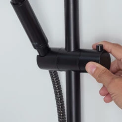 Tiger Doucheset Akcent 3 Straalstanden Zwart/messing -InterieurKunst Verkoopwinkel 123 14579