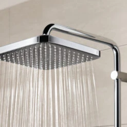 Grohe Douchesysteem Vitalio Start 250 Vierkant Met Omstelling Chroom -InterieurKunst Verkoopwinkel 123 14592