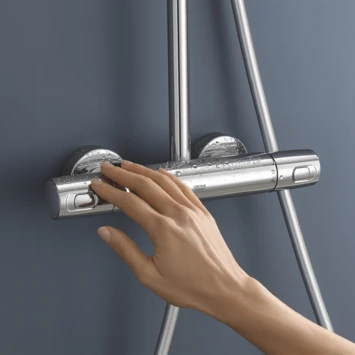 Grohe Douchesysteem Vitalio Joy 310 Cooltouch Met Thermostaatkraan QuickFix Chroom 5 Grohe Douchesysteem Vitalio Joy 310 Cooltouch Met Thermostaatkraan QuickFix Chroom - Afbeelding 5