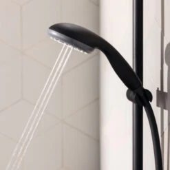 Grohe Douchesysteem Vitalio Start 250 Rond Met Thermostaatkraan QuickFix Mat Zwart -InterieurKunst Verkoopwinkel 123 14621