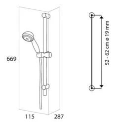 Tiger Splash Doucheset Murcia Waterbesparend Chroom -InterieurKunst Verkoopwinkel 123 14629