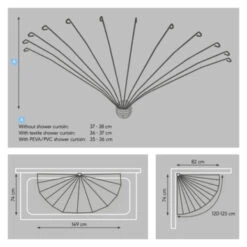 Sealskin Douchegordijnstang Umbrella Aluminium -InterieurKunst Verkoopwinkel 123 14738