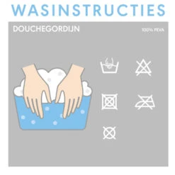 Sealskin Douchegordijn Sayings Wit PVC 200x180 Cm -InterieurKunst Verkoopwinkel 123 14800