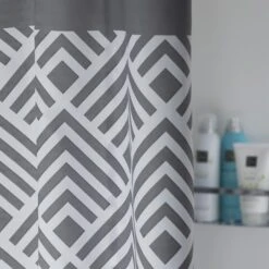 Sealskin Douchegordijn Angoli Grijs 180x200 Cm -InterieurKunst Verkoopwinkel 123 14854