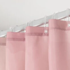 Sealskin Douchegordijn Earth 180x200cm D.roze/wht -InterieurKunst Verkoopwinkel 123 14862