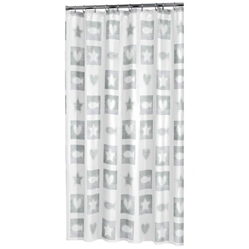 Sealskin Douchegordijn Chalk Grijs 180x200 Cm 1 Sealskin Douchegordijn Chalk Grijs 180x200 Cm