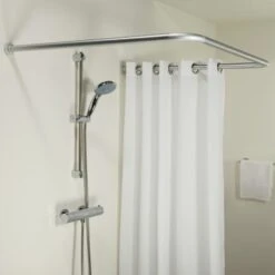 Sealskin Douchegordijnstang Seallux Combi Mat Aluminium 7 Sealskin Douchegordijnstang Seallux Combi Mat Aluminium -InterieurKunst Verkoopwinkel 123 14914