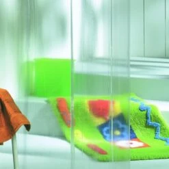 Sealskin Douchegordijn Clear 180x200 Cm PVC Blauw -InterieurKunst Verkoopwinkel 123 14958