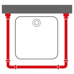 Sealskin Douchegordijnstang Seallux Combi Wit -InterieurKunst Verkoopwinkel 123 14989