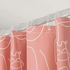 Sealskin Douchegordijn Mind 180x200cm D.roze/wit 10 Sealskin Douchegordijn Mind 180x200cm D.roze/wit -InterieurKunst Verkoopwinkel 123 15013