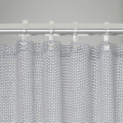 Sealskin Douchegordijn Wave Polyester 180x200 Cm Zwart -InterieurKunst Verkoopwinkel 123 15024