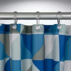 Sealskin Douchegordijn Tangram Blauw 200x180 Cm -InterieurKunst Verkoopwinkel 123 15040