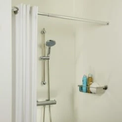 Sealskin Douchegordijnstang Seallux Verstelbaar Chroom 80-130 Cm -InterieurKunst Verkoopwinkel 123 15043