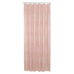 Sealskin Douchegordijn Brave 180x200cm D.roze/wit -InterieurKunst Verkoopwinkel 123 15058