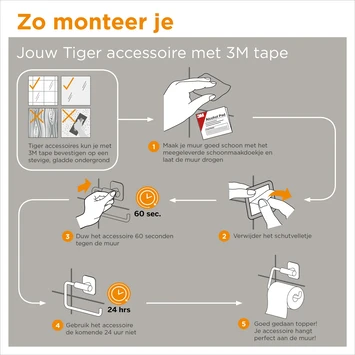 Tiger Wc-rolhouder Tune Zwart 7 Tiger Wc-rolhouder Tune Zwart - Afbeelding 7