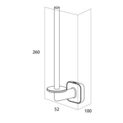 Tiger Toiletrolhouder Carv Zwart -InterieurKunst Verkoopwinkel 123 15101
