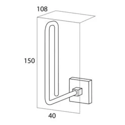 Tiger Reserverolhouder Melbourne Hangend RVS -InterieurKunst Verkoopwinkel 123 15147