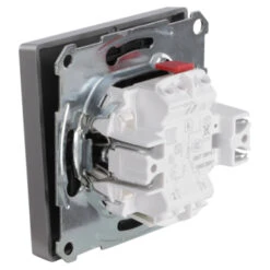 Schneider Electric Merten D-Life Inbouw Wisselschakelaar Edelstaal -InterieurKunst Verkoopwinkel 123 1518