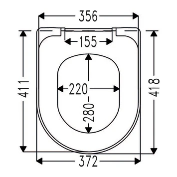 Cedo Tropea Beach Wc Bril Pergamon Softclose D-vorm Thermoplast 3 Cedo Tropea Beach Wc Bril Pergamon Softclose D-vorm Thermoplast - Afbeelding 3