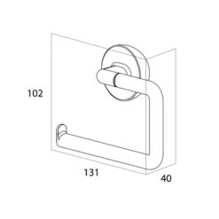 Tiger Toiletrolhouder Cooper Zonder Klep -InterieurKunst Verkoopwinkel 123 15337